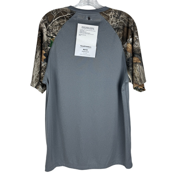 Russell Outdoors Realtree Colorblock Camo Tee Men's Size L Short Sleeve Hunting - Picture 2 of 7